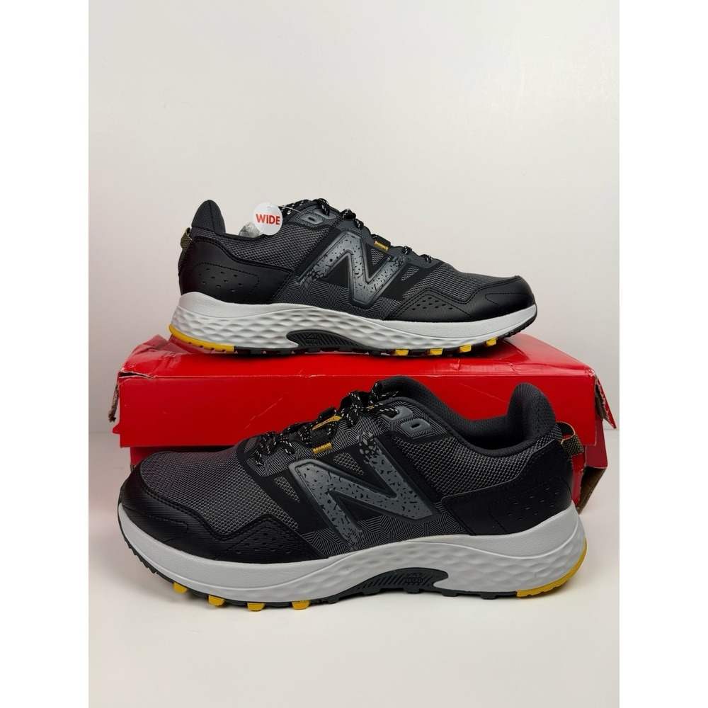 New Balance 410v8 Trail Running Shoes Men Size 11.5 4E Wide Grey/Black MT410LG8